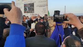 Foundation of new road bridge across Astarachay River laid between Iran and Azerbaijan (PHOTO)