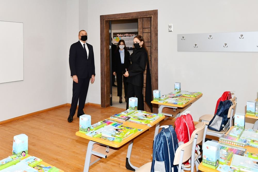 President Ilham Aliyev and First Lady Mehriban Aliyeva attend inauguration of newly built Training and Service Complex in Bina settlement (PHOTO/VIDEO)