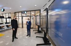 Президент Ильхам Алиев принял участие в открытии Гянджинского регионального центра Службы "ASAN" (ФОТО/ВИДЕО)