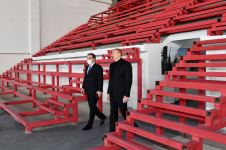 Президент Ильхам Алиев ознакомился с ходом строительных работ в Гянджинском дворце спорта (ФОТО/ВИДЕО)