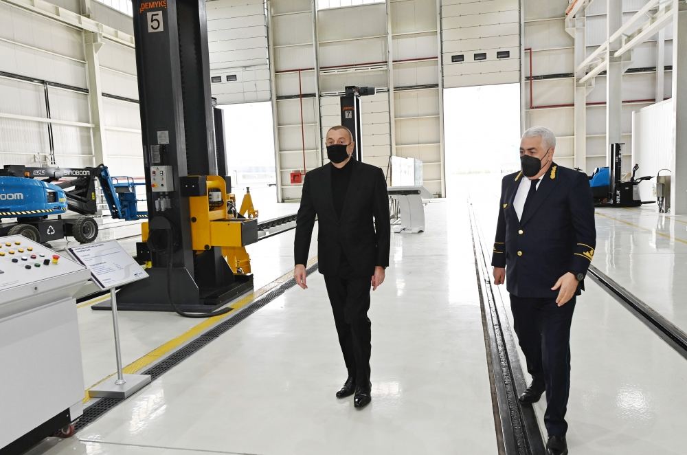 Президент Ильхам Алиев принял участие в открытии Гянджинского локомотивного депо ЗАО «Азербайджанские железные дороги»» (ФОТО/ВИДЕО)