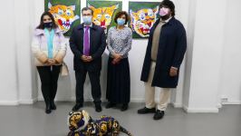 В Париже появились необычные азербайджанские тигры с закодированными символами (ФОТО)