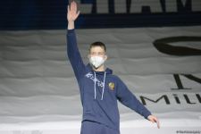 В Баку прошла церемония награждения победителей Кубка мира по прыжкам на батуте в индивидуальной программе (ФОТО)
