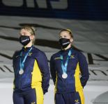 В Баку прошла церемония награждения победителей Кубка мира по прыжкам на батуте (ФОТО)