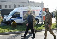 President Ilham Aliyev, First Lady Mehriban Aliyeva attend opening of newly built military campus in Aghjabadi (PHOTO/VIDEO)