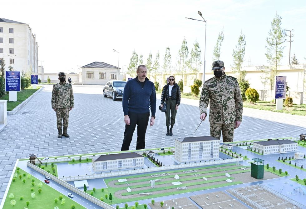 President Ilham Aliyev, First Lady Mehriban Aliyeva attend opening of newly built military campus in Aghjabadi (PHOTO/VIDEO)