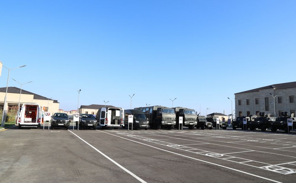 President Ilham Aliyev, First Lady Mehriban Aliyeva attend opening of newly built military campus in Aghjabadi (PHOTO/VIDEO)