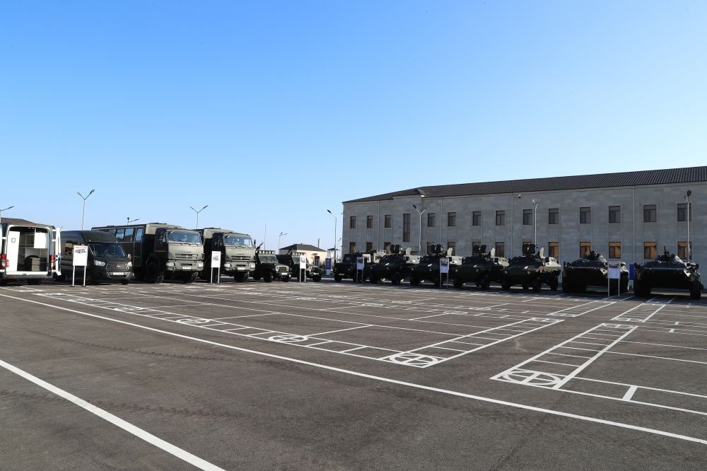 President Ilham Aliyev, First Lady Mehriban Aliyeva attend opening of newly built military campus in Aghjabadi (PHOTO/VIDEO)