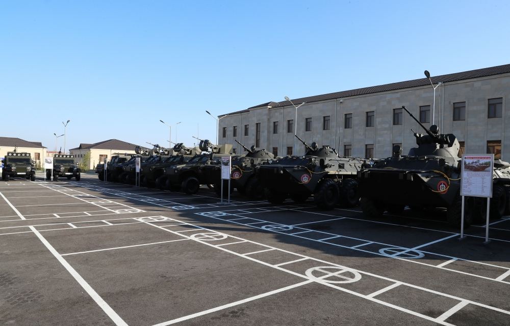 President Ilham Aliyev, First Lady Mehriban Aliyeva attend opening of newly built military campus in Aghjabadi (PHOTO/VIDEO)
