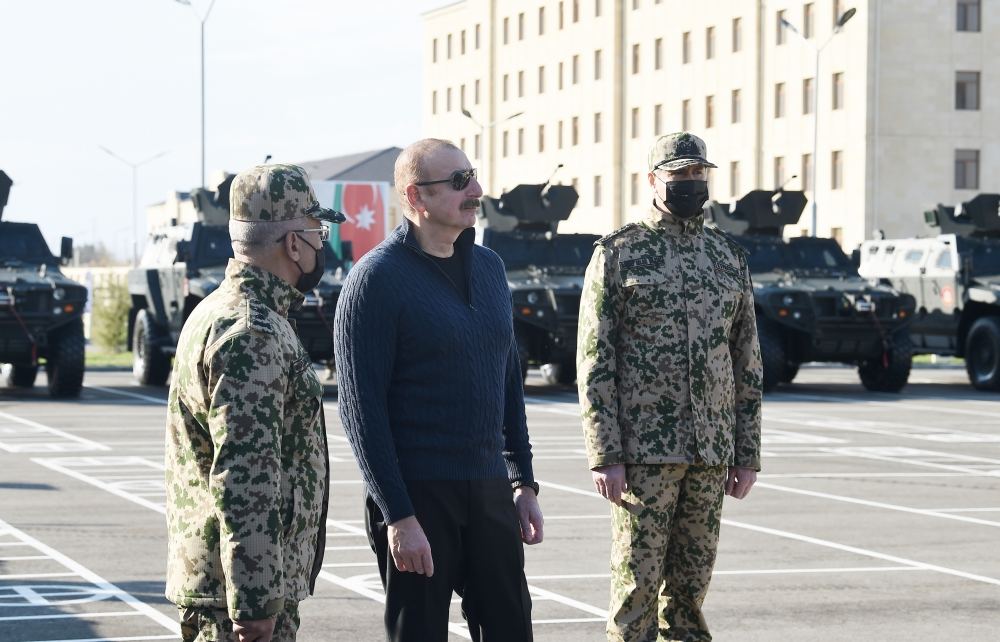 President Ilham Aliyev, First Lady Mehriban Aliyeva attend opening of newly built military campus in Aghjabadi (PHOTO/VIDEO)