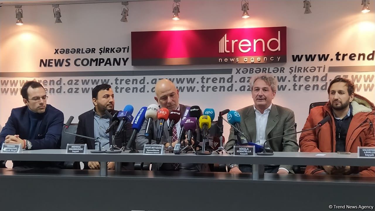Известные путешественники провели пресс-конференцию по итогам поездки в Карабах и Восточный Зангезур (ФОТО)