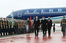 President Ilham Aliyev arrived in Russian Federation for official visit (PHOTO/VIDEO)
