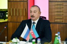 Президент Ильхам Алиев и Первая леди Мехрибан Алиева встретились в ТАСС с руководителями ведущих российских СМИ (ФОТО/ВИДЕО)