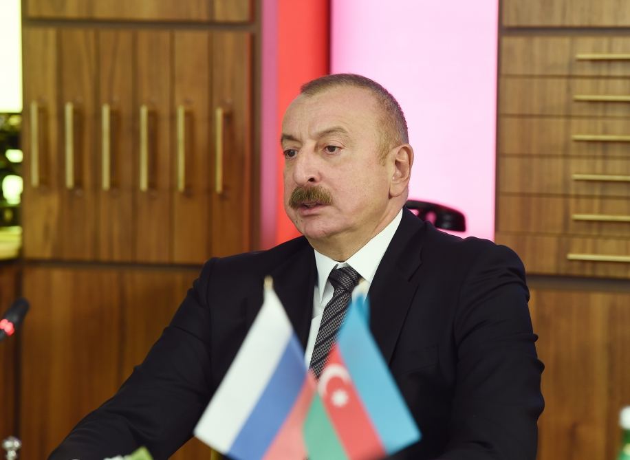 Президент Ильхам Алиев и Первая леди Мехрибан Алиева встретились в ТАСС с руководителями ведущих российских СМИ (ФОТО/ВИДЕО)