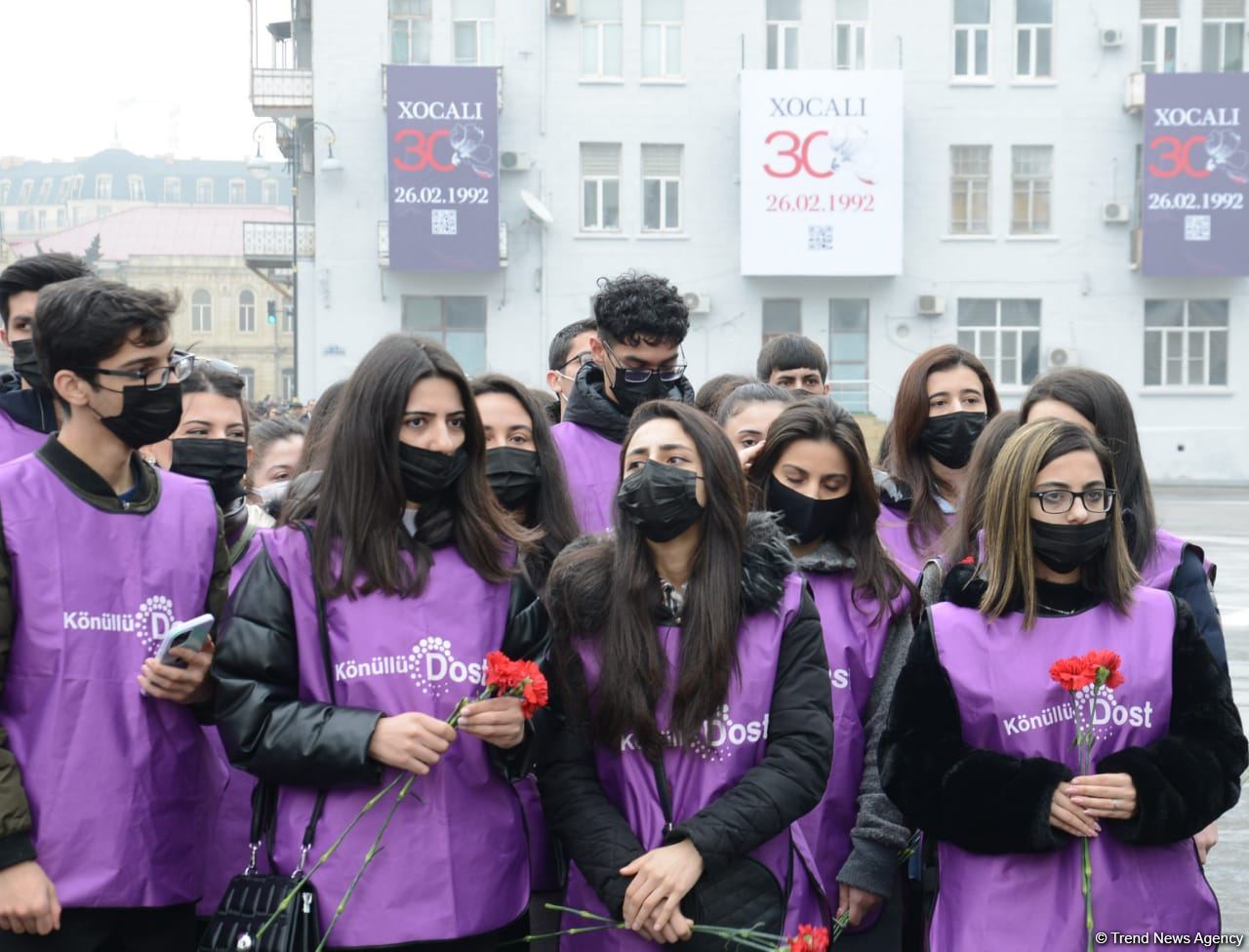 Азербайджанский народ чтит память жертв Ходжалинского геноцида (ФОТО/ВИДЕО)