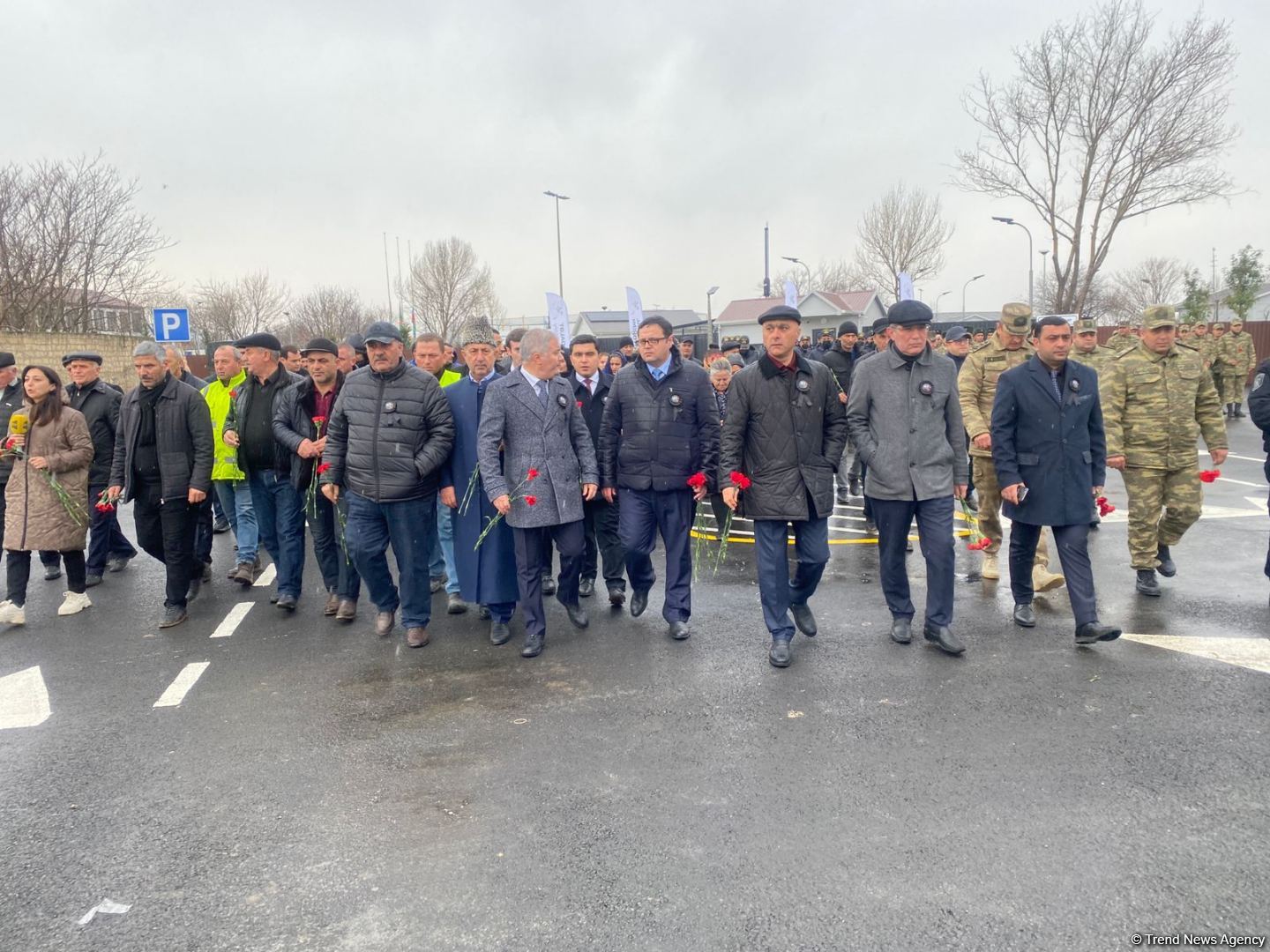 В Агдаме прошло шествие в связи с 30-й годовщиной Ходжалинского геноцида (ФОТО)