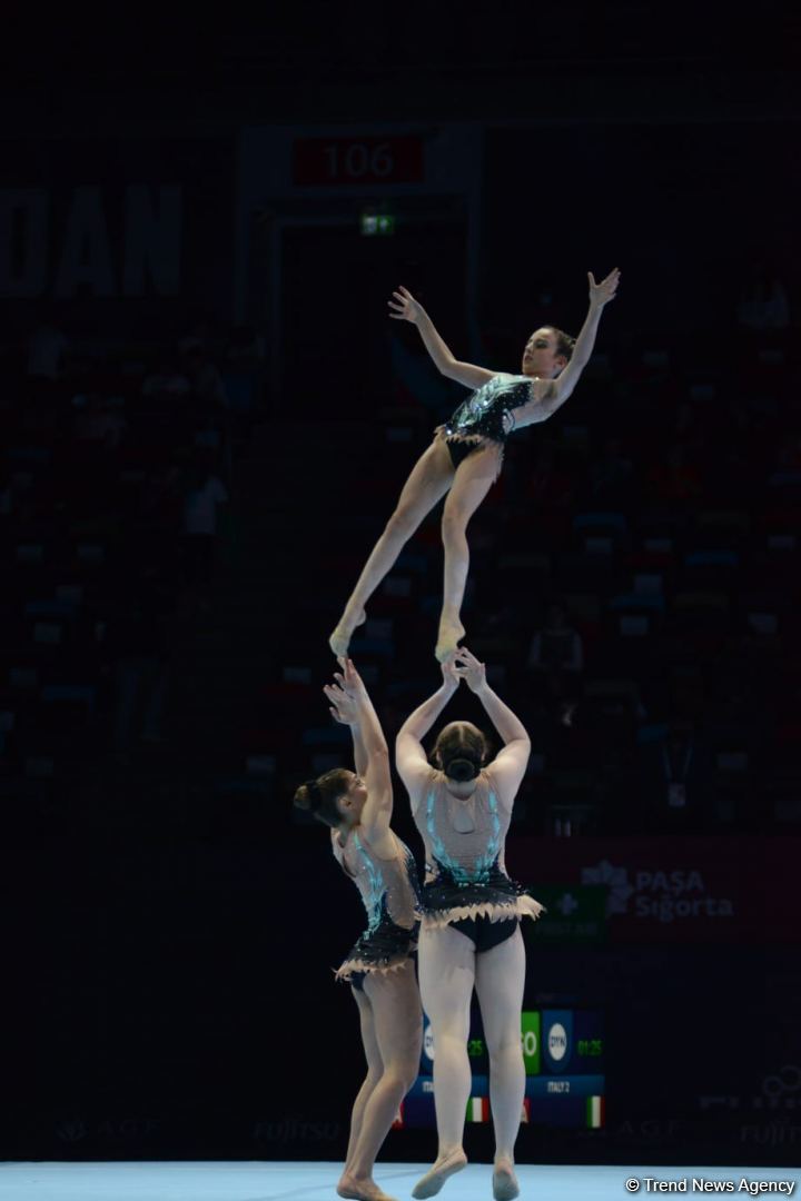 Excellent athletic training, beauty of elements - best moments of first day of 12th FIG Acrobatic Gymnastics World Age Group Competitions in Baku (PHOTO)