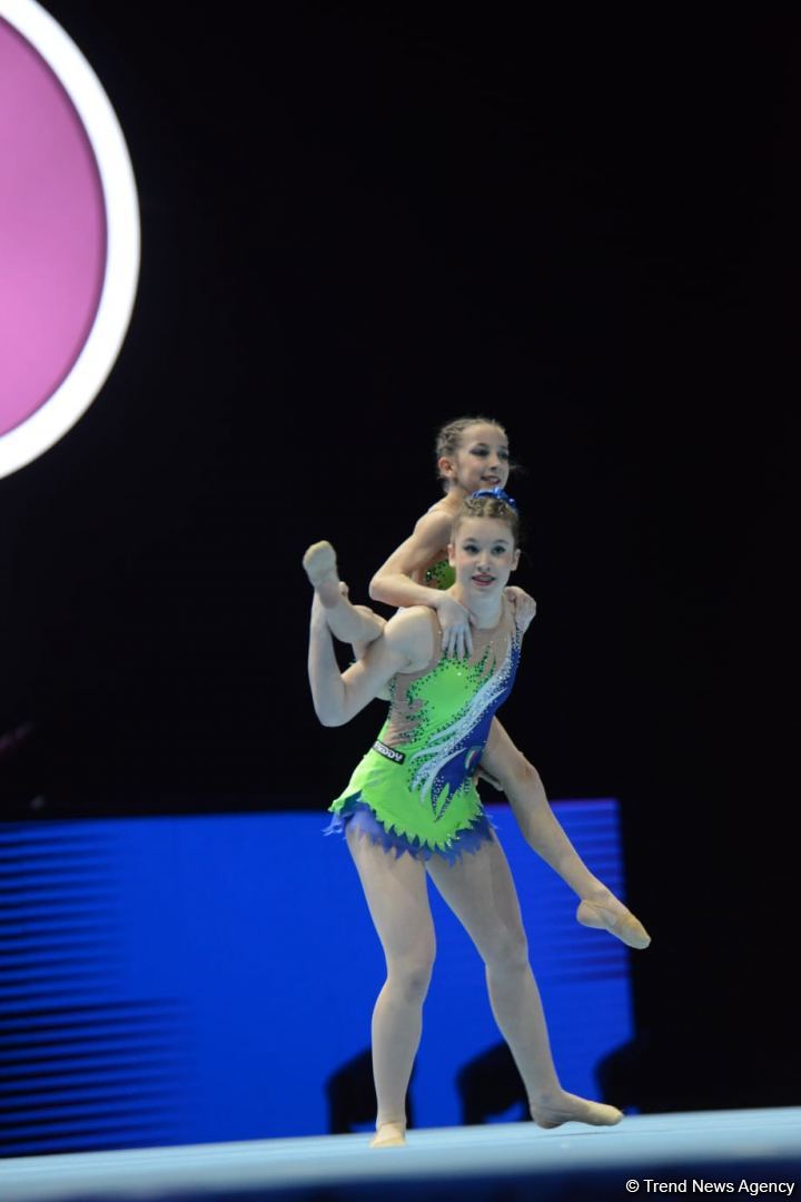 Excellent athletic training, beauty of elements - best moments of first day of 12th FIG Acrobatic Gymnastics World Age Group Competitions in Baku (PHOTO)