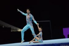 Azerbaijani gymnasts taking second intermediate place in qualifying at FIG Acrobatic Gymnastics competitions in Baku (PHOTO)