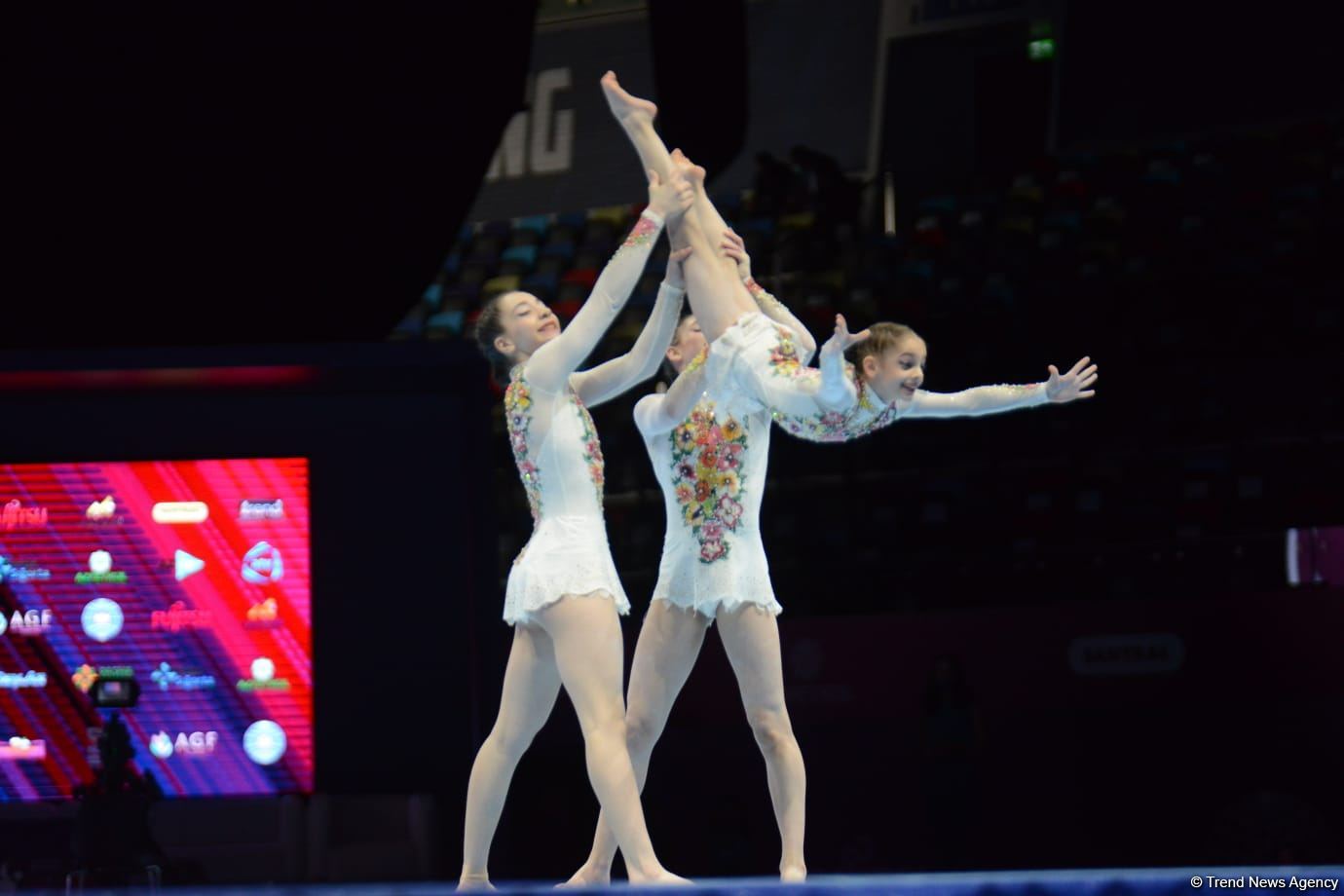 Azerbaijani women's group perform in second qualifying stage of 12th Acrobatic Gymnastics World Age Group Competitions (PHOTO)