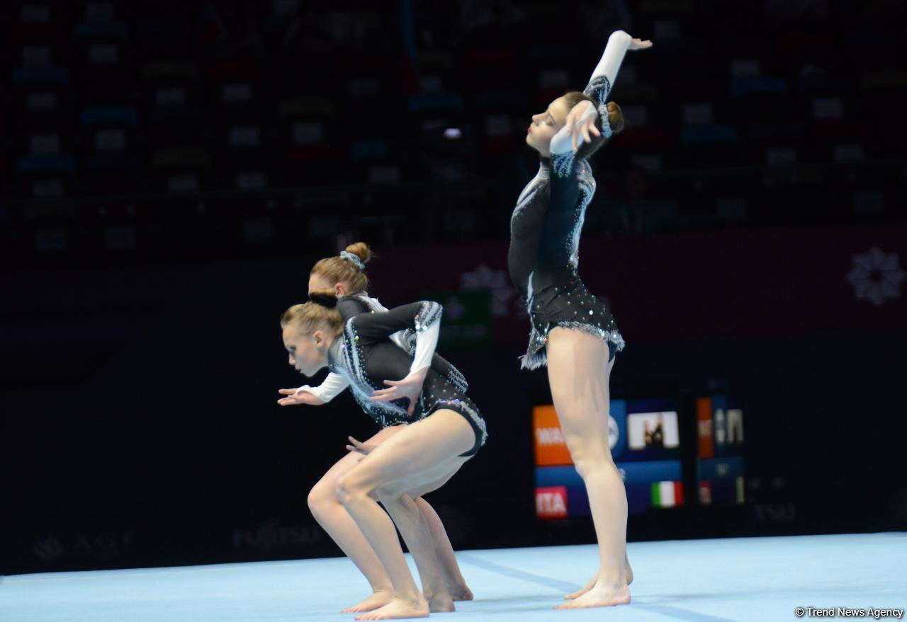 Acrobatic Gymnastics World Age Group Competitions continues in Baku (PHOTO)