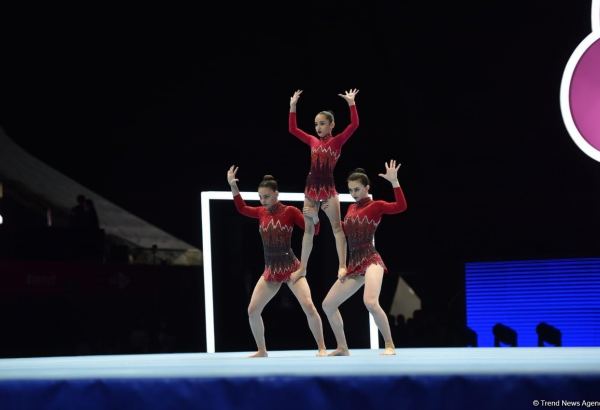Azerbaijani women's group takes fourth intermediate place at
World Acrobatic Gymnastics Competition (PHOTO)