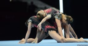 Third day of 12th FIG Acrobatic Gymnastics World Age Group Competitions kicks off in Baku (PHOTO)