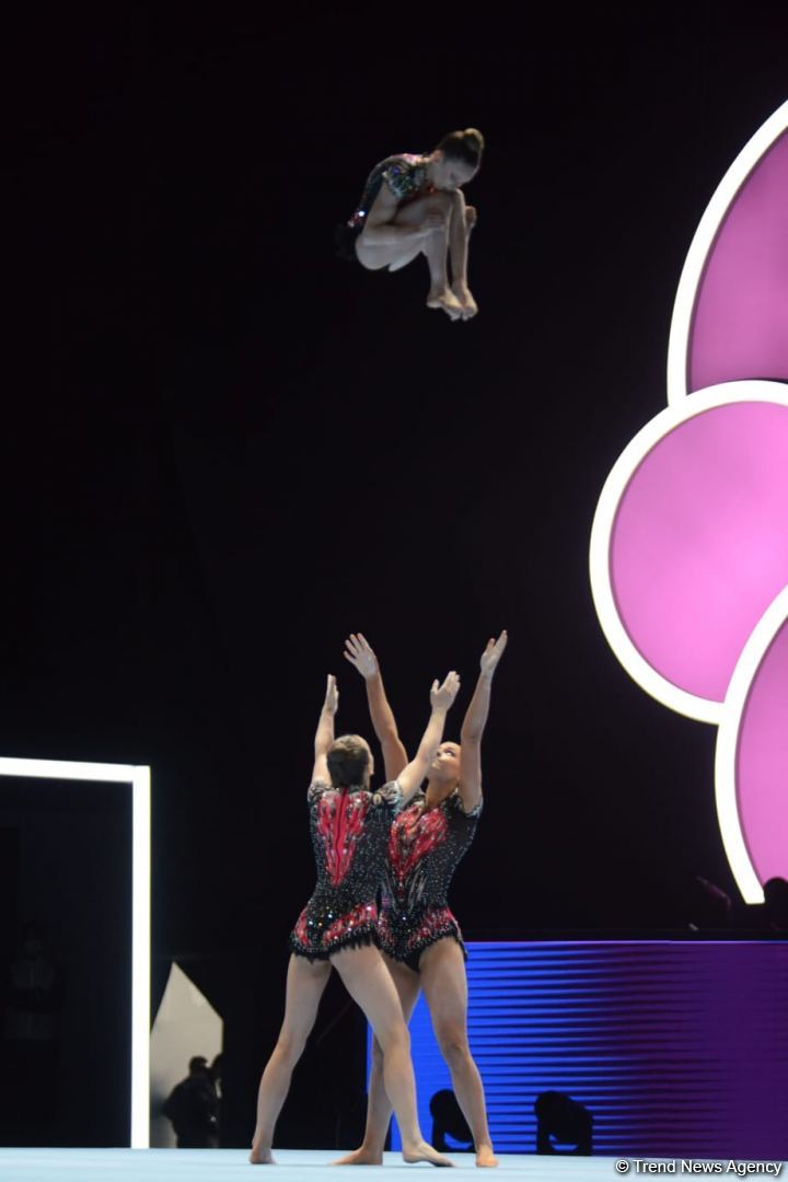 Third day of 12th FIG Acrobatic Gymnastics World Age Group Competitions kicks off in Baku (PHOTO)