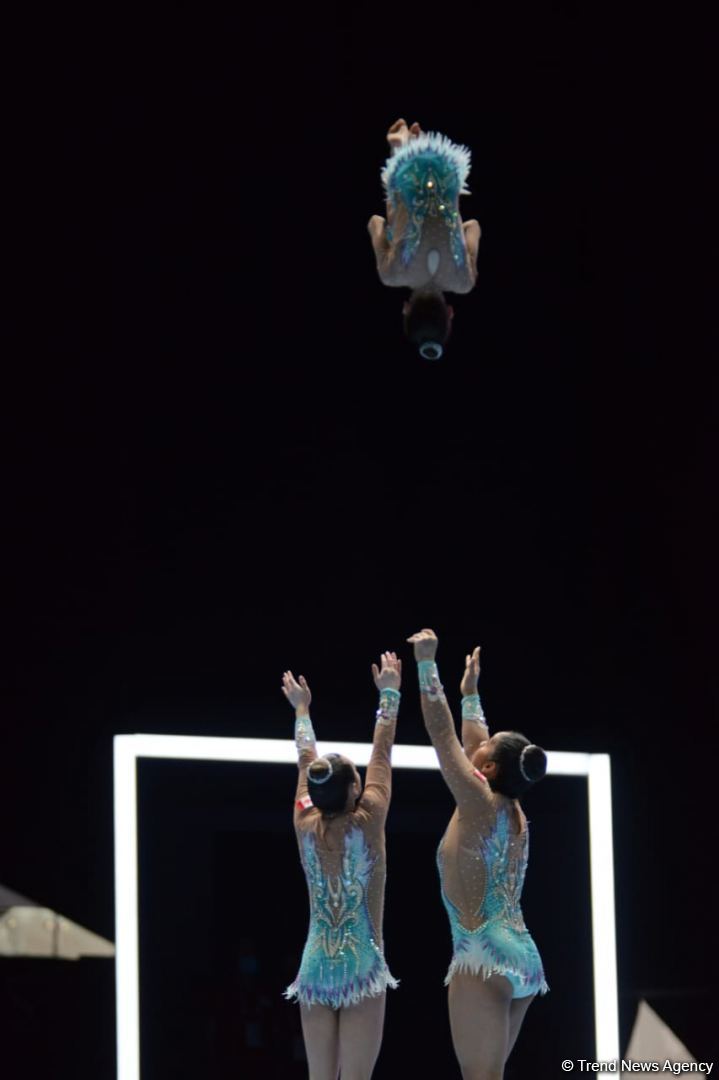 Third day of 12th FIG Acrobatic Gymnastics World Age Group Competitions kicks off in Baku (PHOTO)