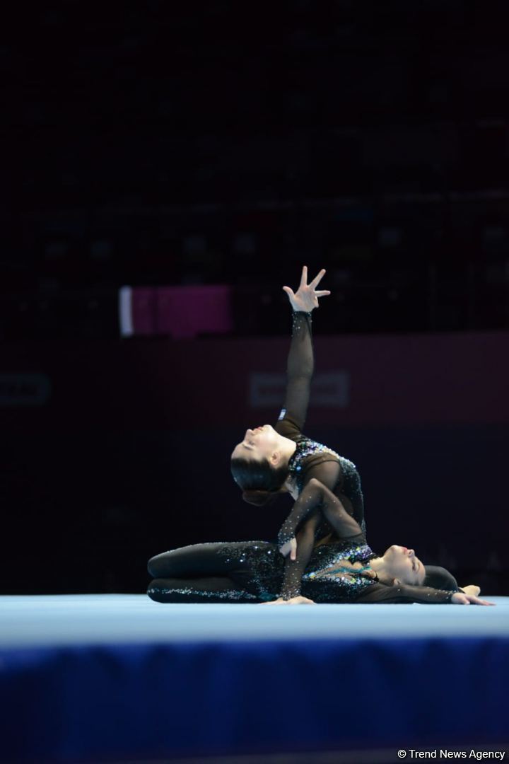 Israeli women's pairs win at Acrobatic Gymnastics World Competitions in Baku (PHOTO)