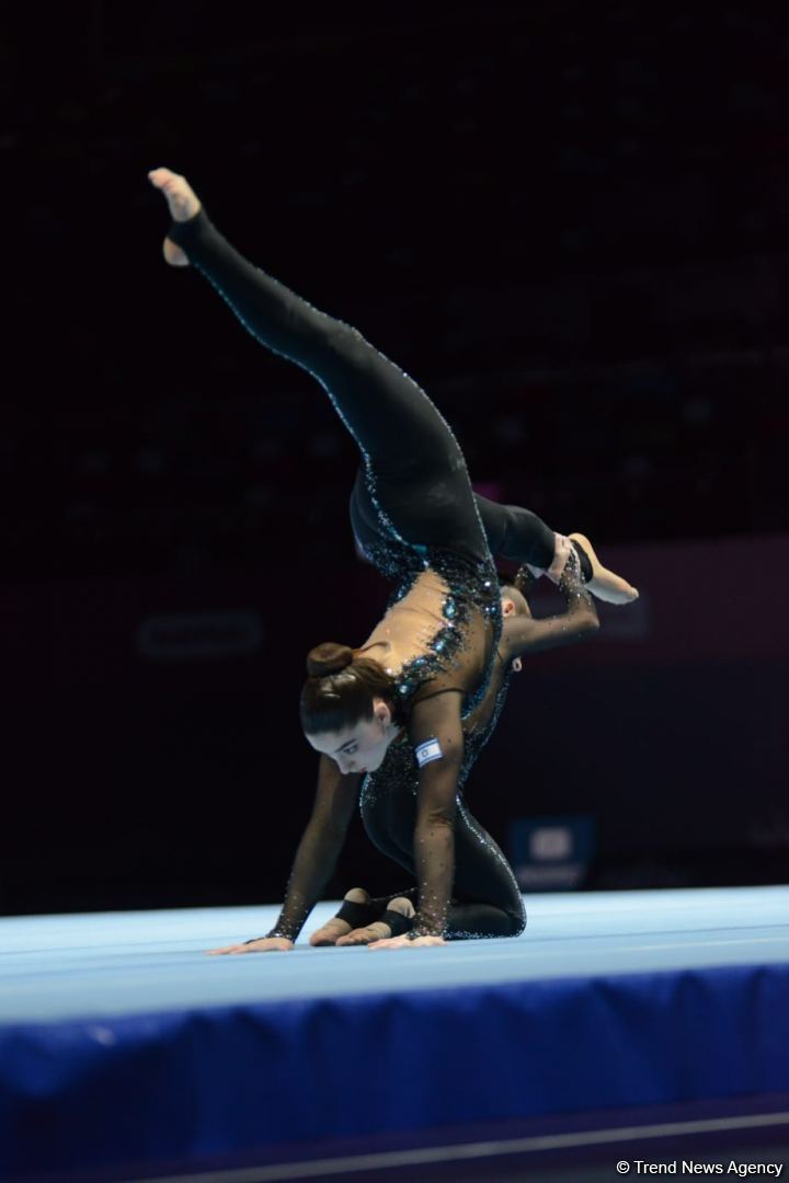 Israeli women's pairs win at Acrobatic Gymnastics World Competitions in Baku (PHOTO)