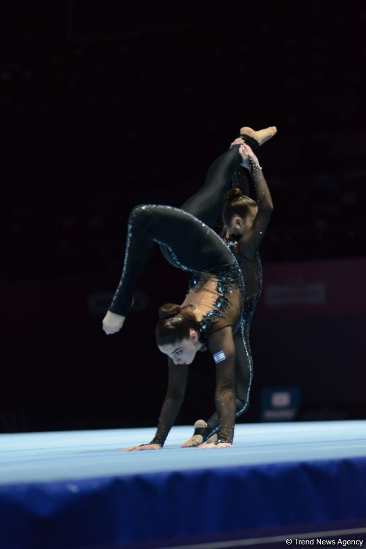 Israeli women's pairs win at Acrobatic Gymnastics World Competitions in Baku (PHOTO)