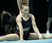 Podium training of participants of 28th FIG Acrobatic Gymnastics World Championships held in Azerbaijan's National Gymnastics Arena (PHOTO REPORT)