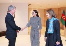 First Vice-President Mehriban Aliyeva meets with UK Prime Minister's Trade Envoy to Azerbaijan (PHOTO/VIDEO)
