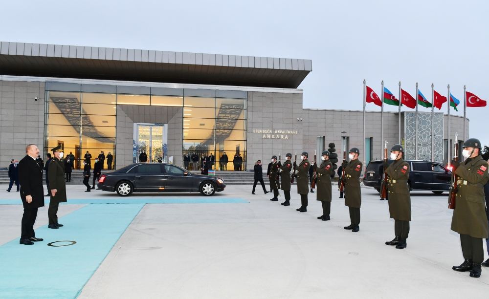 President Ilham Aliyev completed his working visit to Turkiye (PHOTO)
