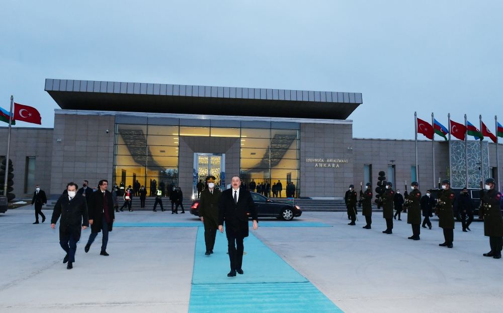 President Ilham Aliyev completed his working visit to Turkiye (PHOTO)
