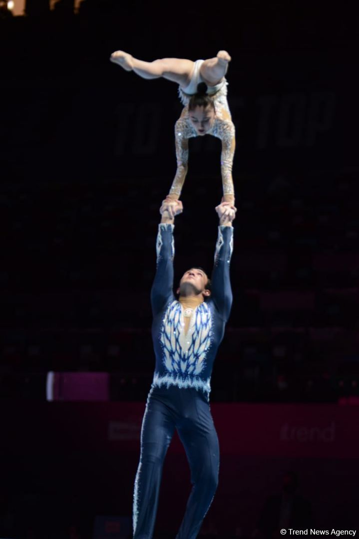 Azerbaijani gymnasts leading in balance exercise qualification at 28th FIG Acrobatic Gymnastics World Championships (PHOTO)