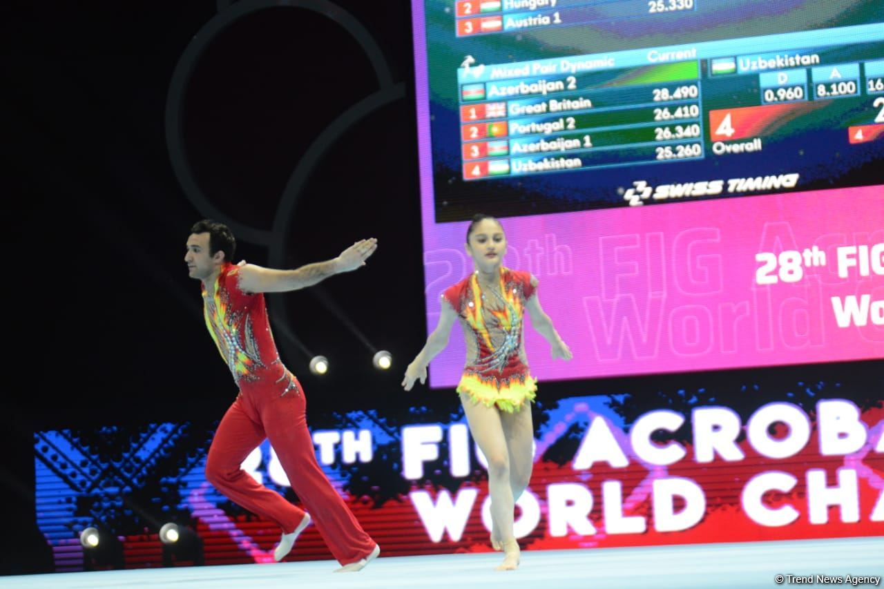 Second day of 28th FIG Acrobatic Gymnastics World Championships starts in Baku (PHOTO)