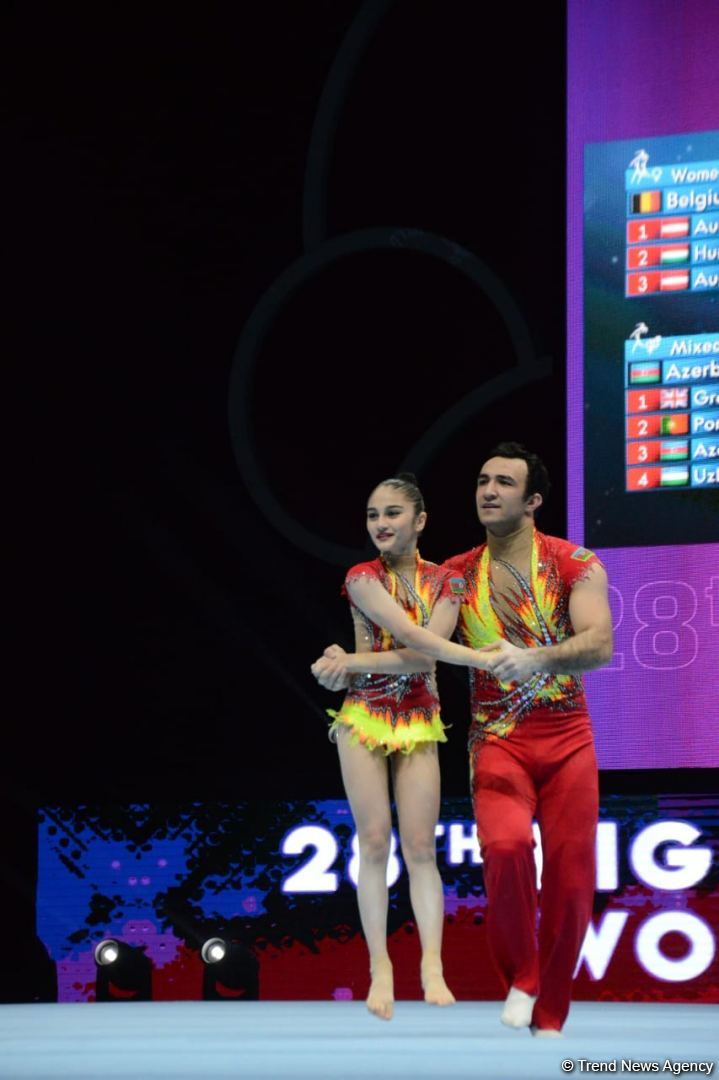 Second day of 28th FIG Acrobatic Gymnastics World Championships starts in Baku (PHOTO)