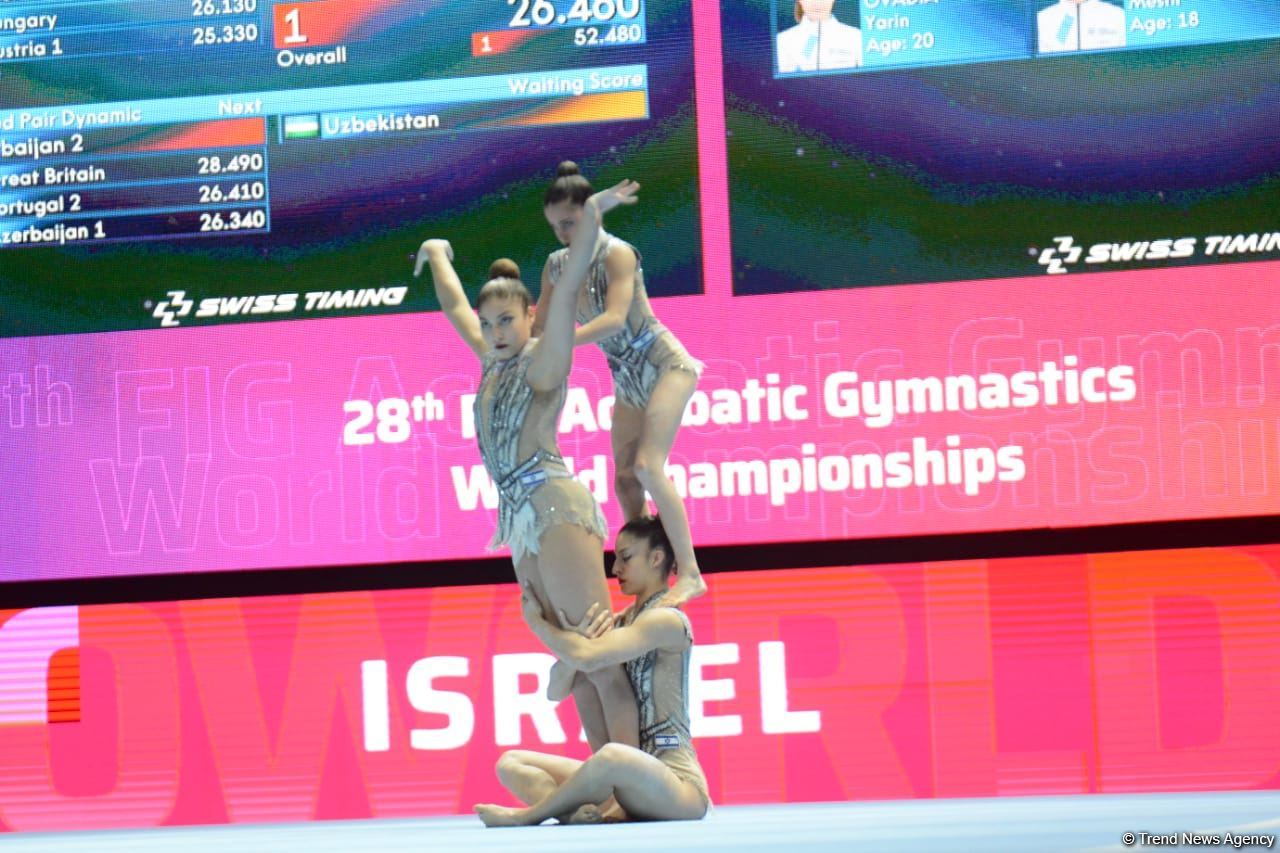 Second day of 28th FIG Acrobatic Gymnastics World Championships starts in Baku (PHOTO)