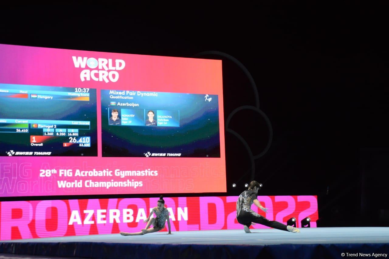 Second day of 28th FIG Acrobatic Gymnastics World Championships starts in Baku (PHOTO)