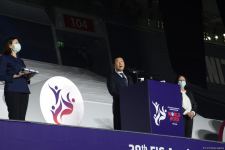 В Баку прошла торжественная церемония закрытия 28-го Чемпионата мира по акробатической гимнастике (ФОТО)