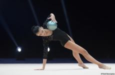 В Баку стартовал заключительный день 27-го Чемпионата Азербайджана по художественной гимнастике (ФОТО)