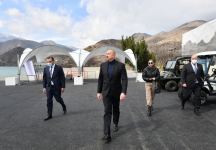 Президент Ильхам Алиев заложил фундамент туристического комплекса в Суговушане (ФОТО/ВИДЕО)