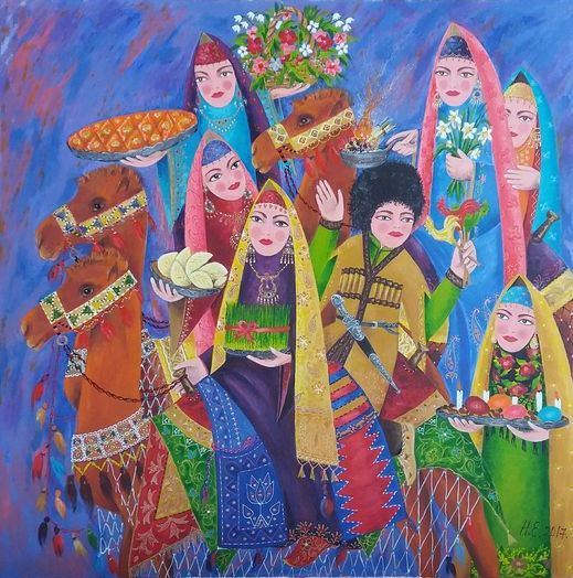 Колоритные картины Эльдара Гаджиева, посвященные празднику Новруз (ФОТО)