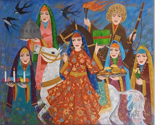 Колоритные картины Эльдара Гаджиева, посвященные празднику Новруз (ФОТО)
