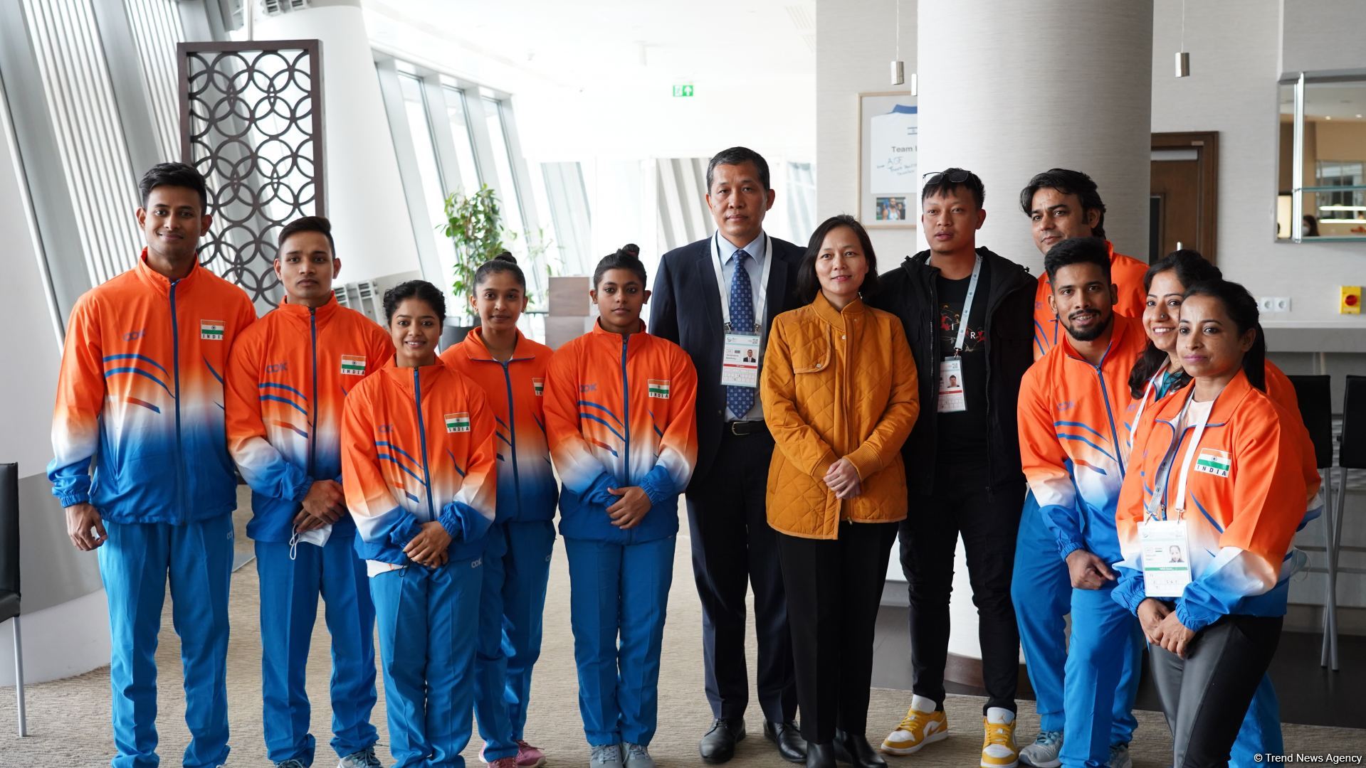 India's ambassador meets with athletes of his country within FIG Artistic Gymnastics Apparatus World Cup in Baku (PHOTO)