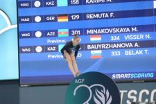 Azerbaijani athletes present floor exercises at FIG Artistic Gymnastics World Cup (PHOTO)