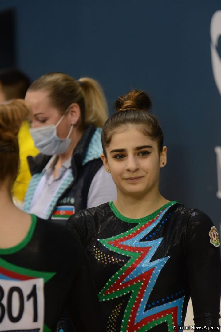 Azerbaijani athletes present floor exercises at FIG Artistic Gymnastics World Cup (PHOTO)