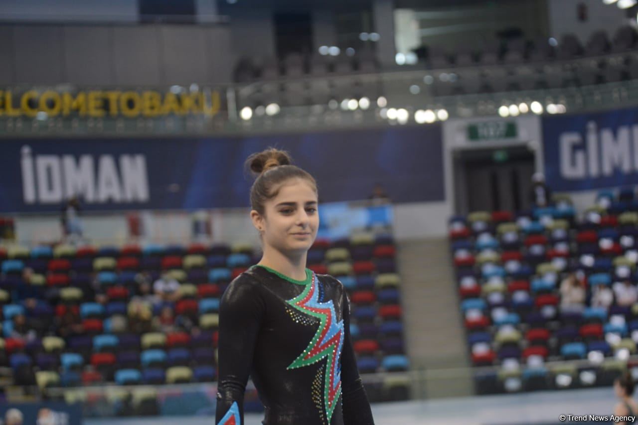 Azerbaijani athletes present floor exercises at FIG Artistic Gymnastics World Cup (PHOTO)